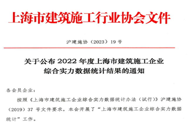 南宫28建设集团连续七年蝉联“上海市进沪施工30强企业第一名”